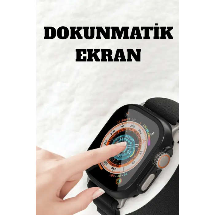 Uyku ve Nabız Takipli, Wireless Şarjlı Akıllı Saat Android ve iOS Uyumlu