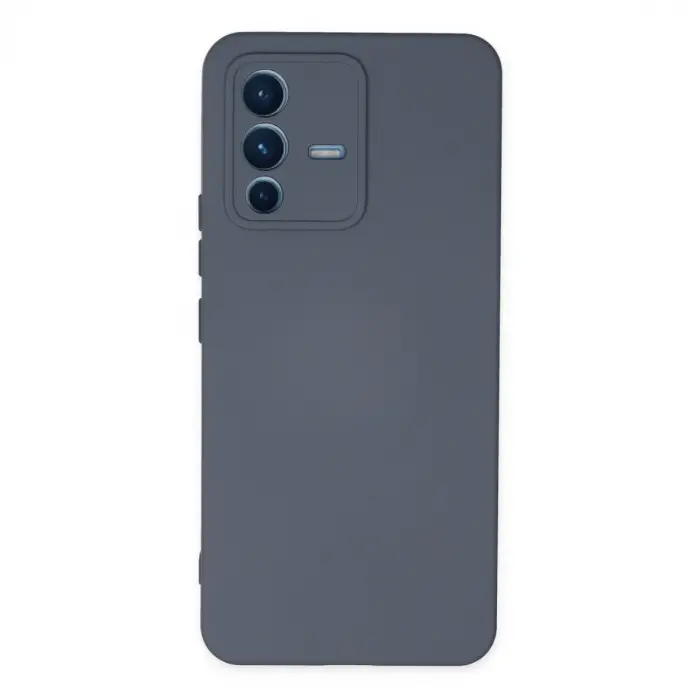 V23 5G Kılıf Nano içi Kadife Silikon - Gri