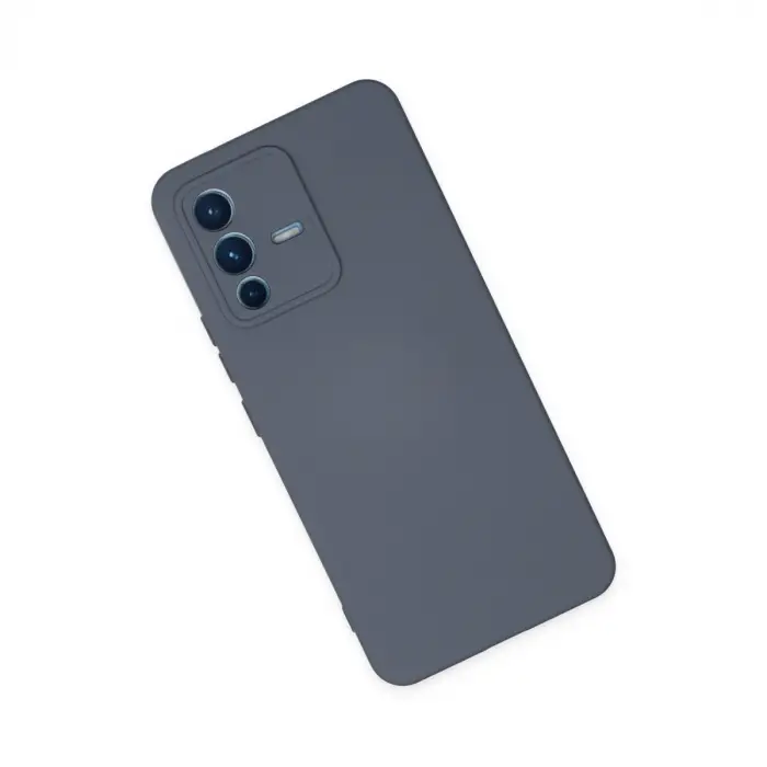 V23 5G Kılıf Nano içi Kadife Silikon - Gri