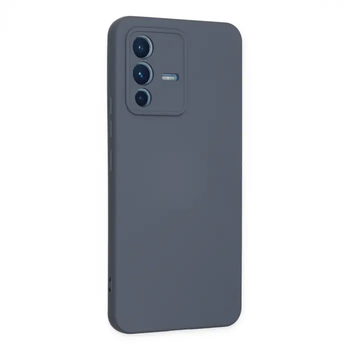 V23 5G Kılıf Nano içi Kadife Silikon - Gri