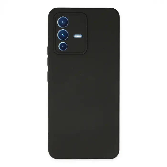 V23 5G Kılıf Nano içi Kadife Silikon - Siyah