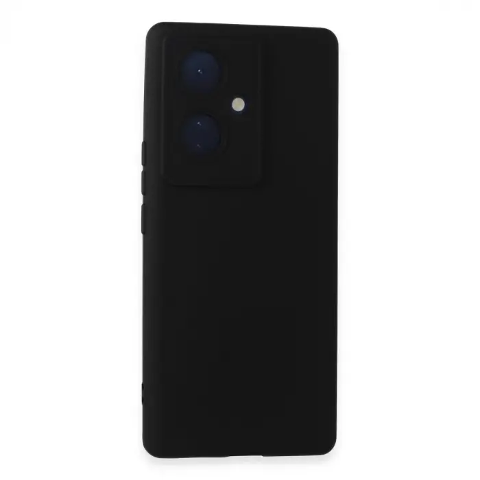 V29 Lite Kılıf Nano içi Kadife Silikon - Siyah