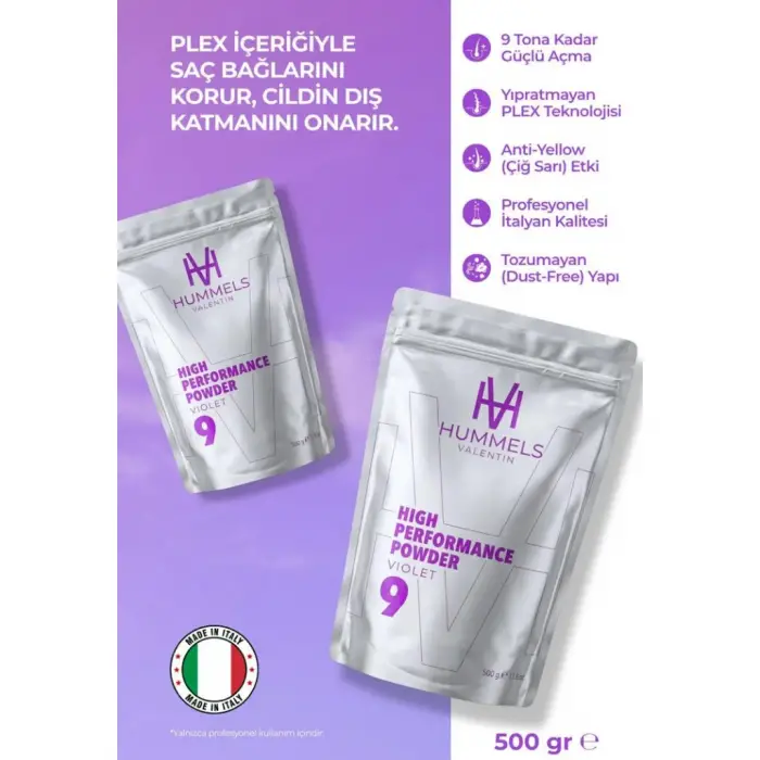 Valentin Saç Açıcı Toz (Violet-Mor) 500 gr