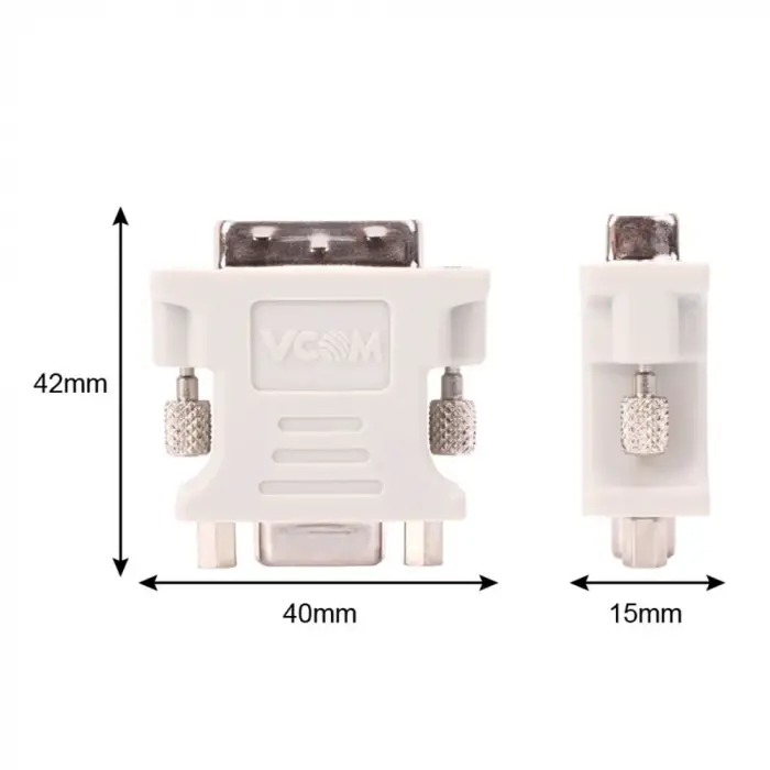 Vcom CA301 Dvi 24+5 Erkek To Vga Dişi Dönüştürücü