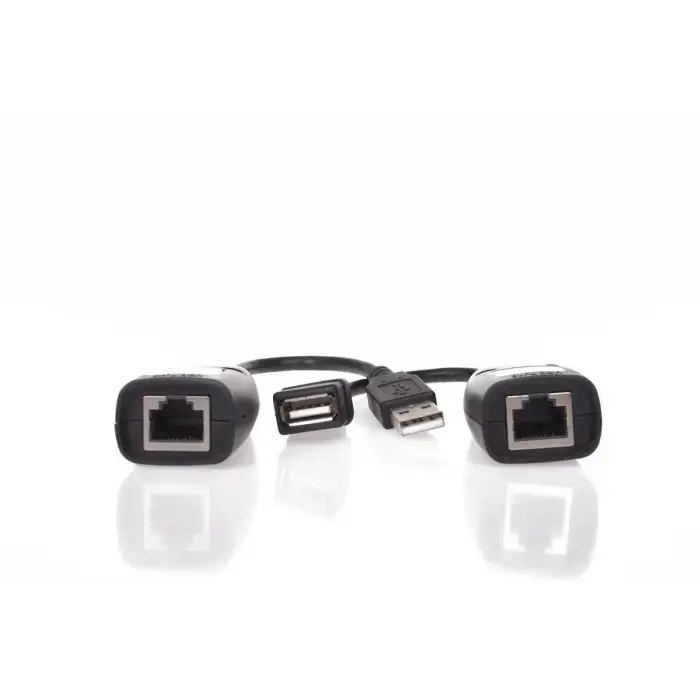 Vcom CU824 USB RJ45 Extender Plastik 45m Uzatıcı