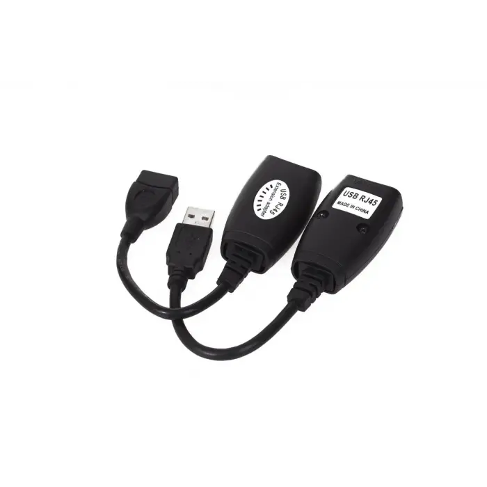 Vcom CU824 USB RJ45 Extender Plastik 45m Uzatıcı