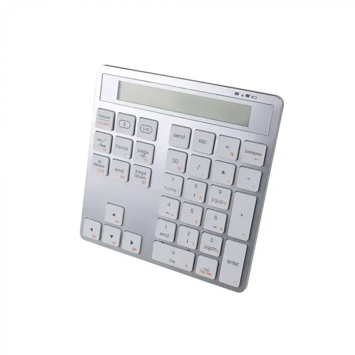 Vcom DK513-Silver Bluetooth 5.0 + 2.4G Masa Üstü Hesap Makinesi