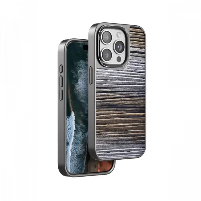 Venco Apple iPhone 15 Pro Max Wave Kapak - Sarı