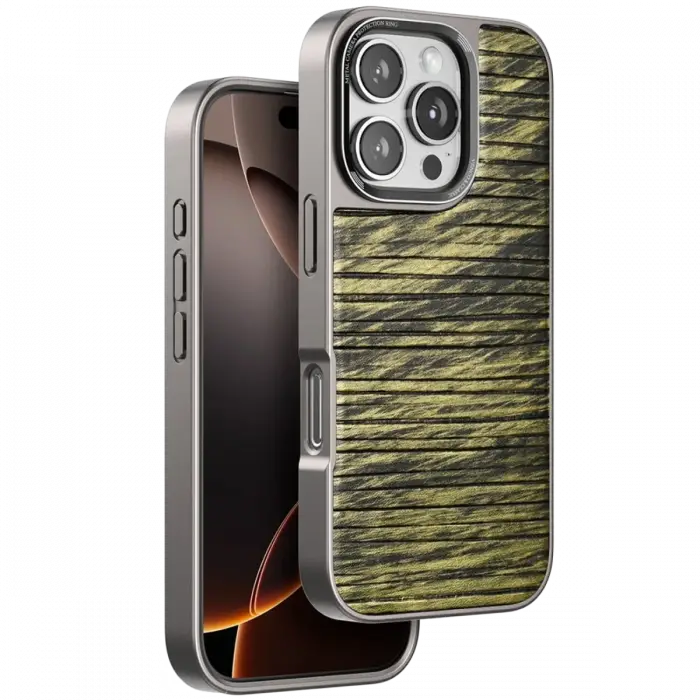 Venco Apple iPhone 16 Pro Max Wave Kapak - Koyu Kahve