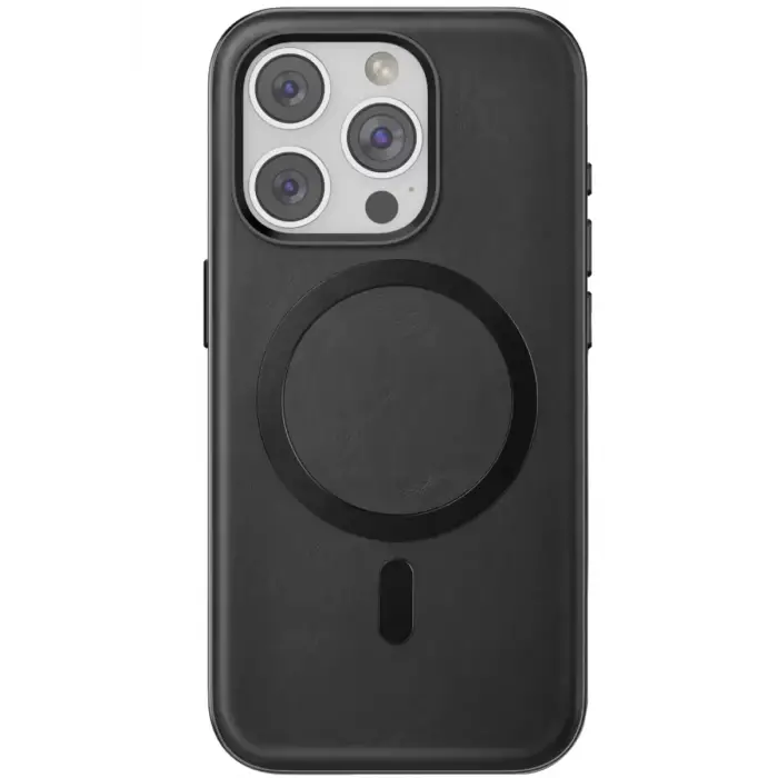 Venco Apple iPhone 15 Pro Max Puskas Magsafe Kapak - Siyah