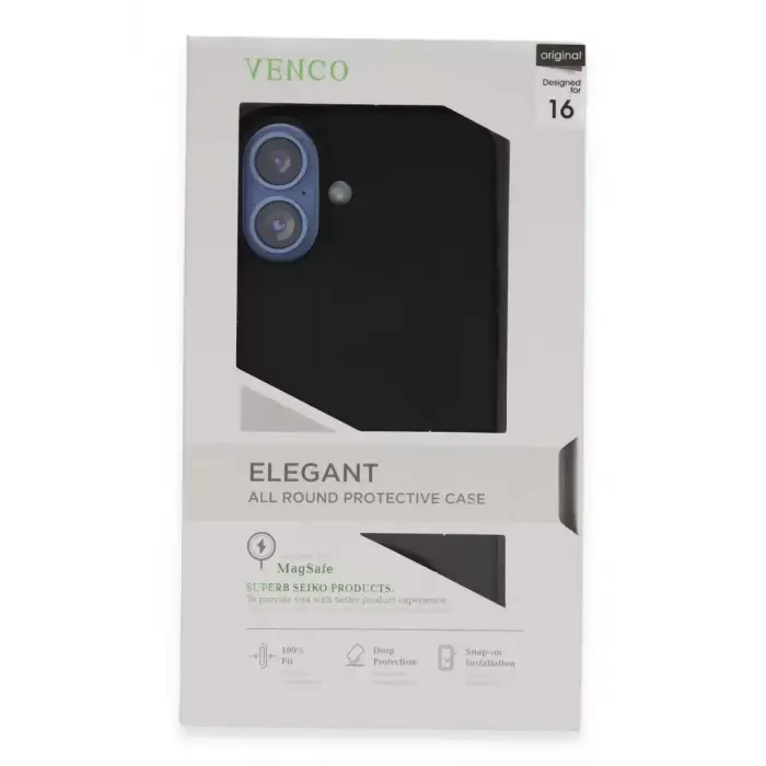 Venco Apple iPhone 16 Home Magsafe Kapak - Siyah