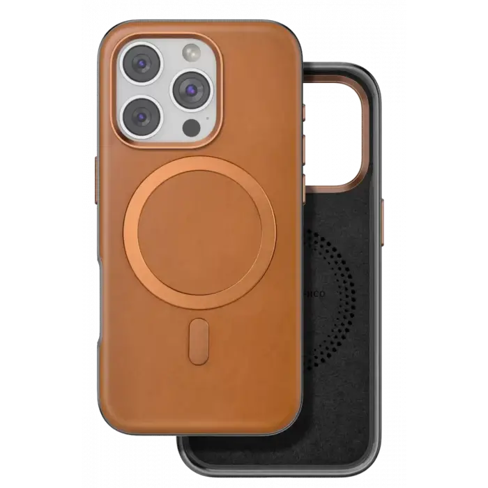 Venco Apple iPhone 16 Pro Puskas Magsafe Kapak - Açık Kahve