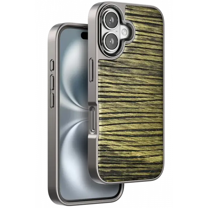 Venco Apple iPhone 16 Wave Kapak - Koyu Kahve