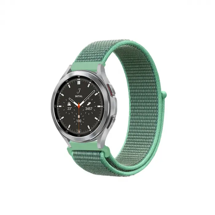 Watch 22mm Hasırlı Cırtcırtlı Kordon - Turkuaz1