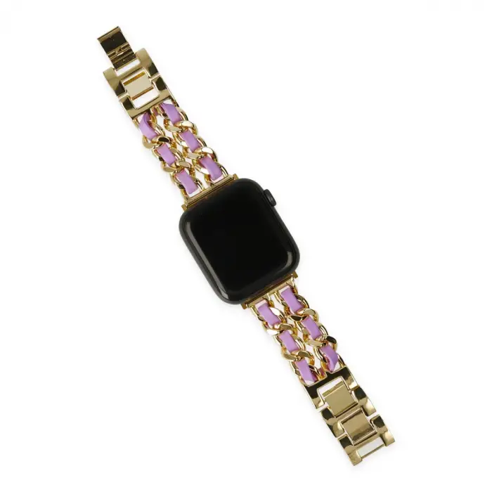 Watch 22mm KR405 Metal Bakla Kordon - Lila