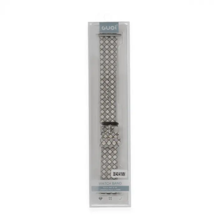 Watch 42mm Karo Motif Kordon - Lila
