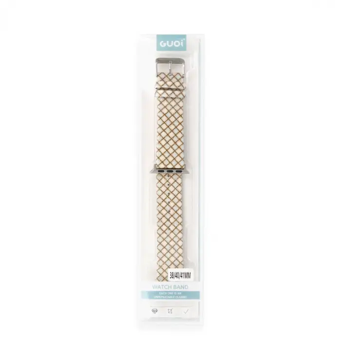 Watch 42mm Karo Motif Kordon - Mavi