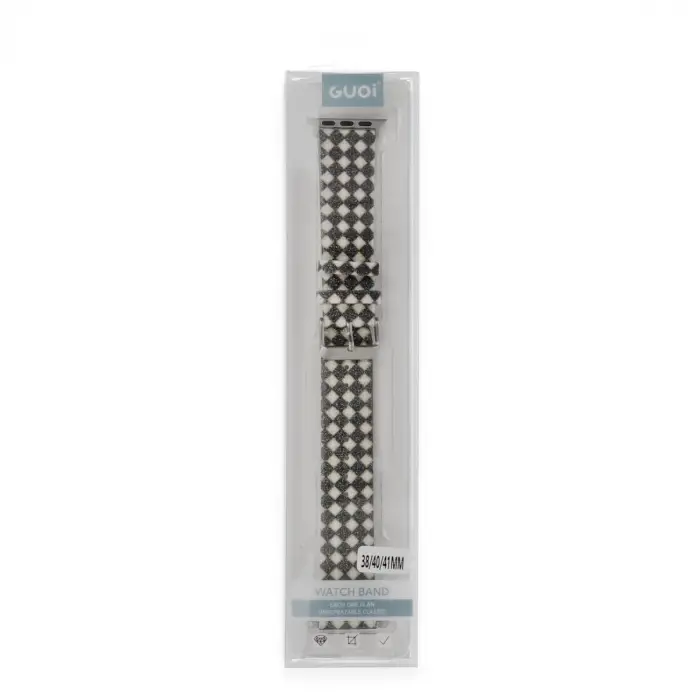 Watch 42mm Karo Motif Kordon - Siyah