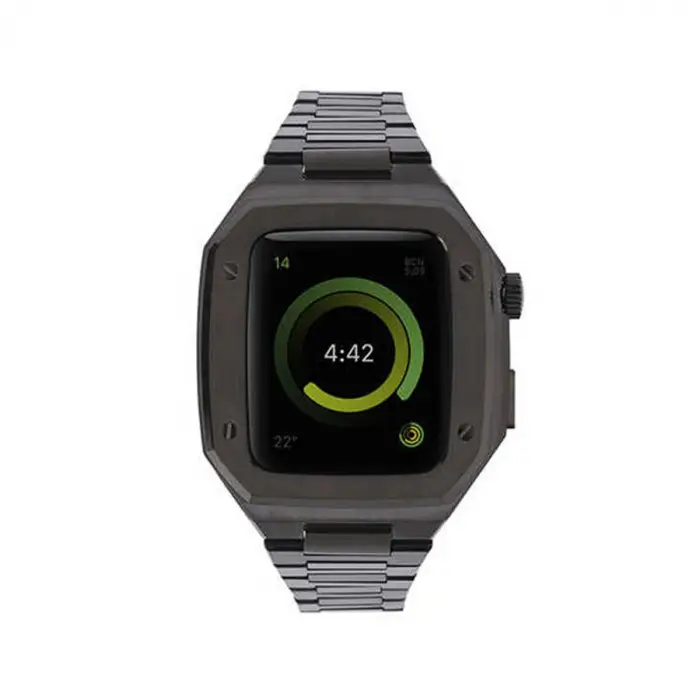 Watch 44mm Metal Petek Kasalı Kordon - Siyah