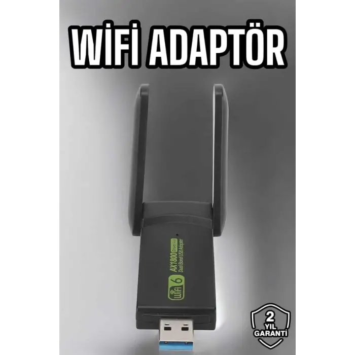 Wifi Adaptör Çift Bantlı Kablosuz Wifi Adaptörü