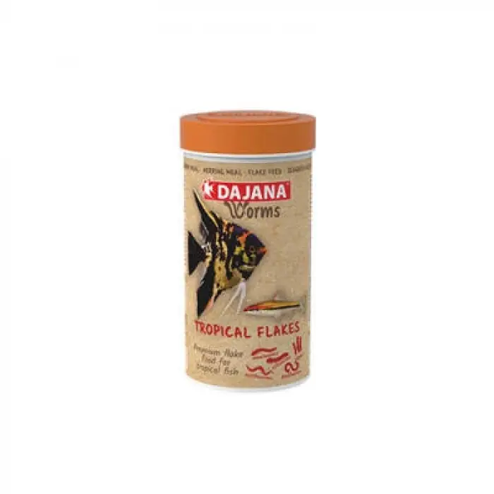 Worms Tropical Flakes Akvaryum Balık Yemi 250 Ml 45 Gr