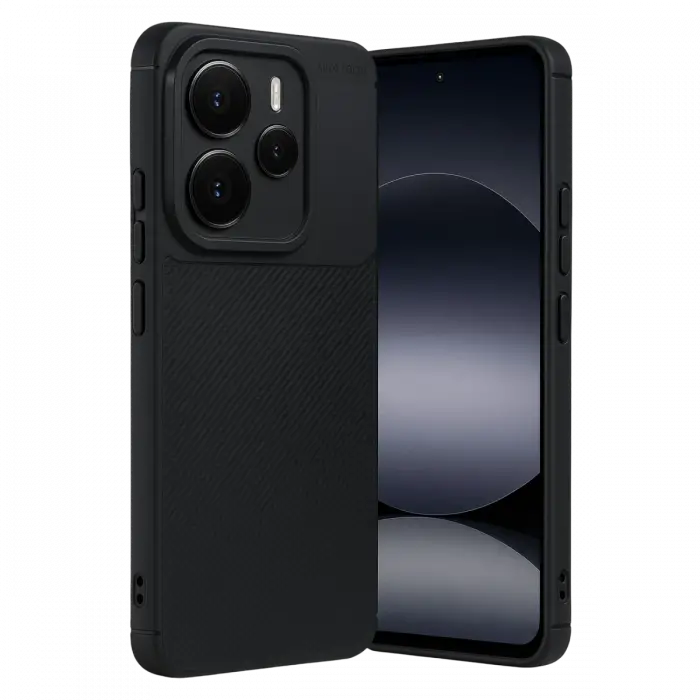 Xiaomi Note 14 5G Auto Focus Karbon Kapak - Siyah