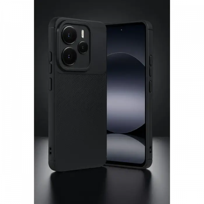 Xiaomi Note 14 5G Auto Focus Karbon Kapak - Siyah