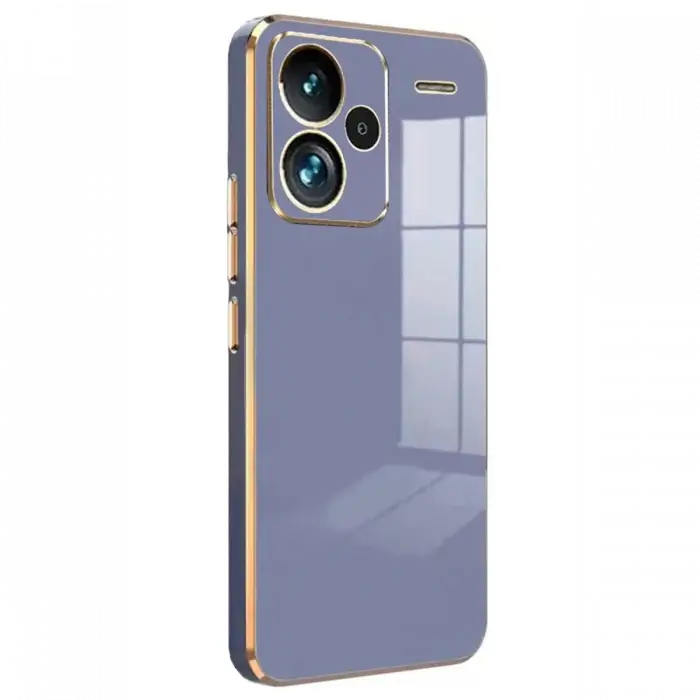 Xiaomi Redmi Note 13 Pro Plus Kılıf Volet Silikon - Mavi