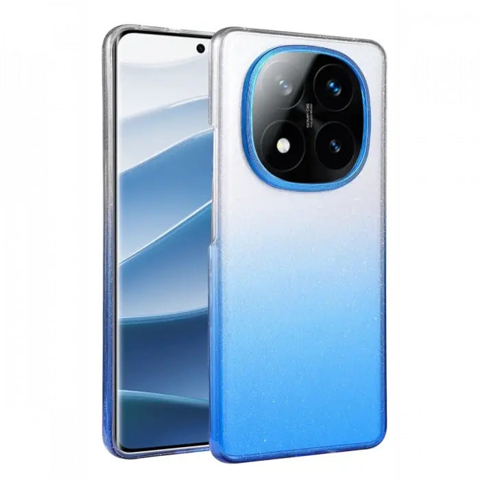 Xiaomi Redmi Note 14 Pro 5G Glossy Kapak - Mavi