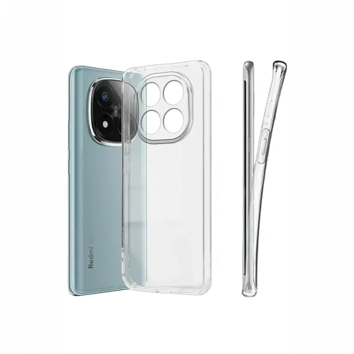 Xiaomi Redmi Note 15 Pro 5G Lüx Şeffaf Silikon - Şeffaf