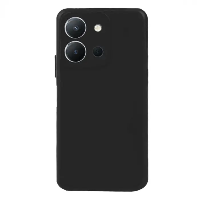 Y36 Kılıf Nano içi Kadife Silikon - Siyah