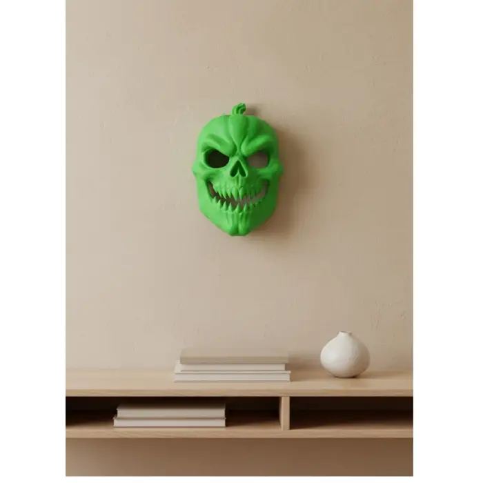 Yeşil Dekoratif Korku Maskesi Duvar Süsü