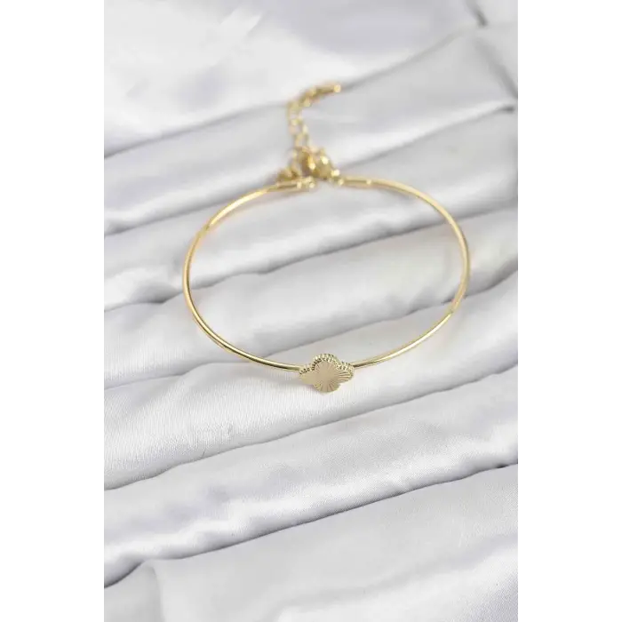 Yonca Model Gold Renk Kadın Bileklik