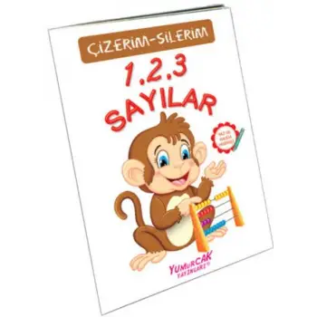 123 Sayılar (Çizerim-Silerim) - Kalem Hediyeli