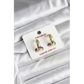 14K Gold Renk Kaplama CM Kadın Küpe