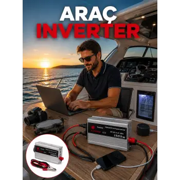 1500W Yüksek Güç Çıkışlı Araç Inverter