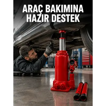 2 Ton Hidrolik Kaldırma Gücü ile Güvenli Araç Desteği