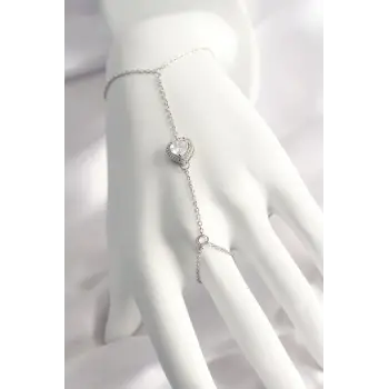 316L Çelik Gümüş Renk Kalp Model Şahmeran