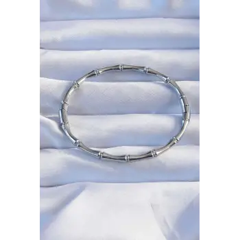 316L Çelik Gümüş Renk Kemik Model Bileklik