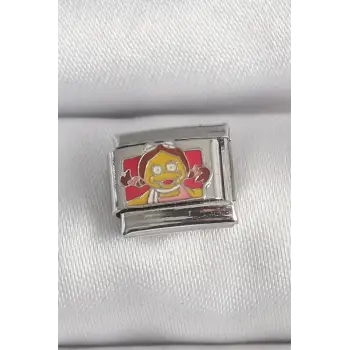 316L Çelik Gümüş Renk Renkli Çocuk İşlemeli Nomination Charm