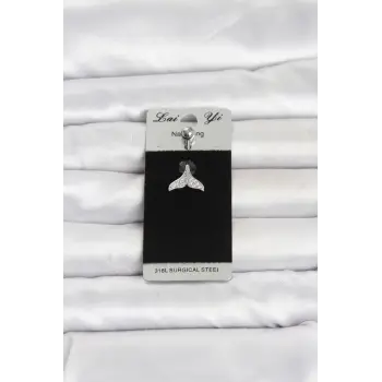 316L Cerrahi Çelik Dolphin Kuyruk Model Göbek Piercing