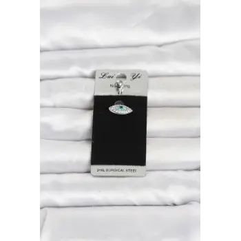 316L Cerrahi Çelik Göz Model Göbek Piercing