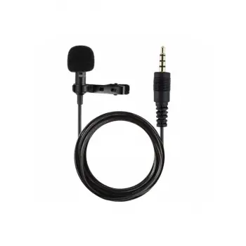 3.5mm Jak 1.5 Metre Double Mikrofon - Siyah