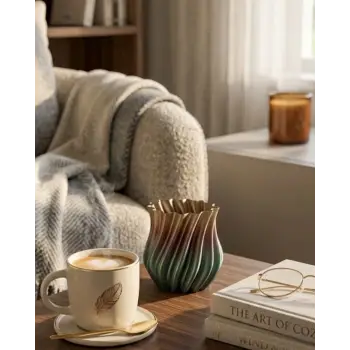 3D KIVRIMLI VAZO SİYAH