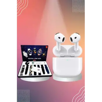 3.Nesil TWS Bluetooth Kulaklık Bluetooth Bağlantılı Akıllı Saat Amoled Ekran Plastik Hasır Kordon