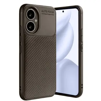400 Kılıf Auto Focus Karbon Kapak - Kahverengi