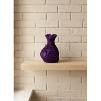 5 cm Mor Kalp Formlu Mini Vazo Modern Mini Dekor Ürünü