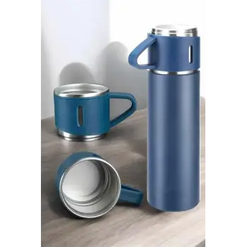 500 ml Kapasiteli Taşınabilir Basınçlı Termos Seti Günlük Kullanım için İdeal
