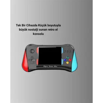 500 Retro Oyunlu Taşınabilir El Konsolu – X7M Modeli