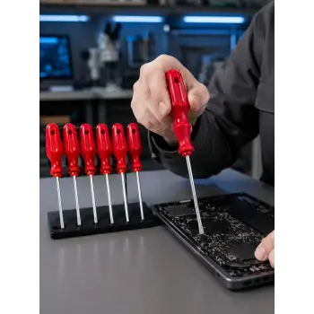 7 Parça Tornavida Seti Manyetik Uç Ergonomik Sap